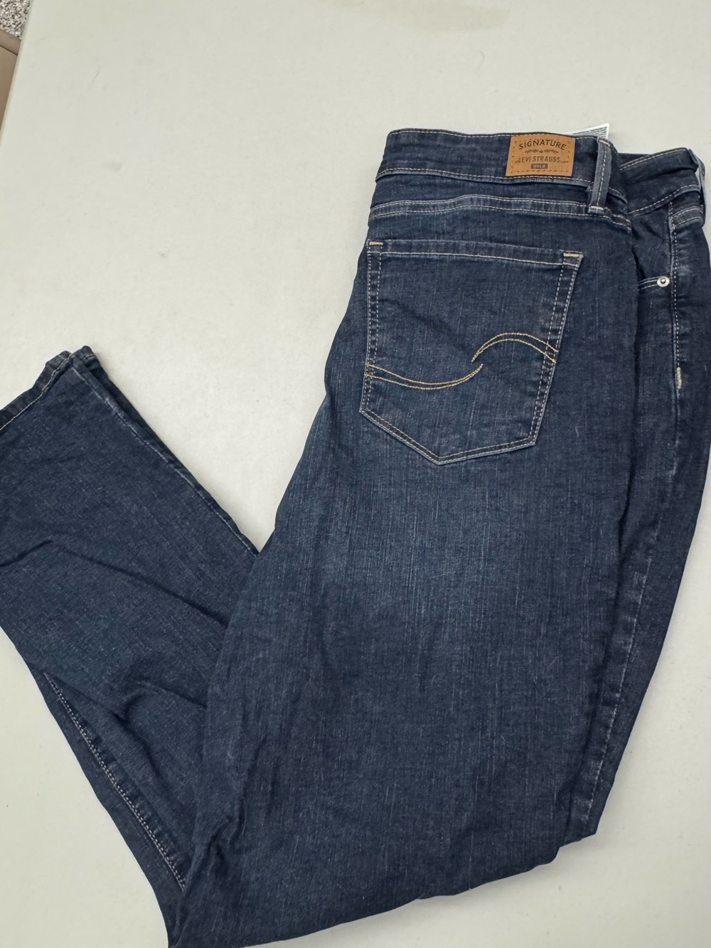 Signature by Levi Strauss Dark Indigo Straight Leg Women’s Jeans